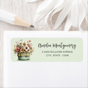 Blumen in einem Topf Gemütlich Shabby Cute - Adres