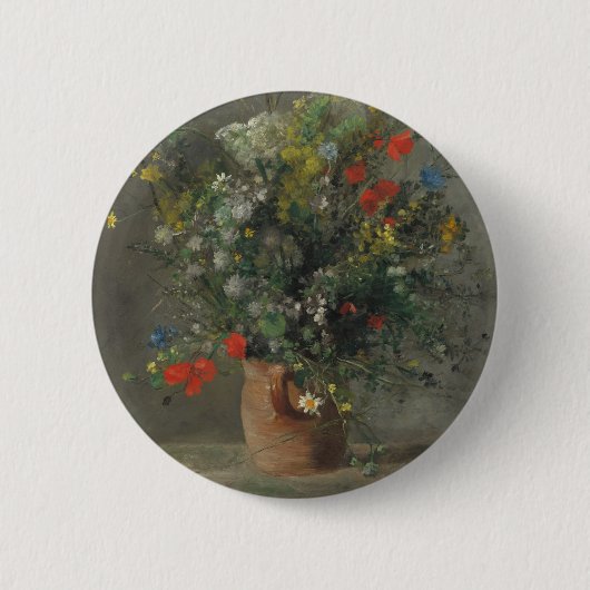 Blumen in einem Vase, c.1866 Button (Vorderseite)