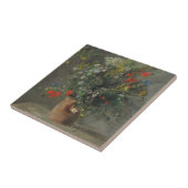 Blumen in einem Vase, c.1866 Fliese (Seite)