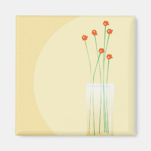 Blumen in einem Vase Magnet