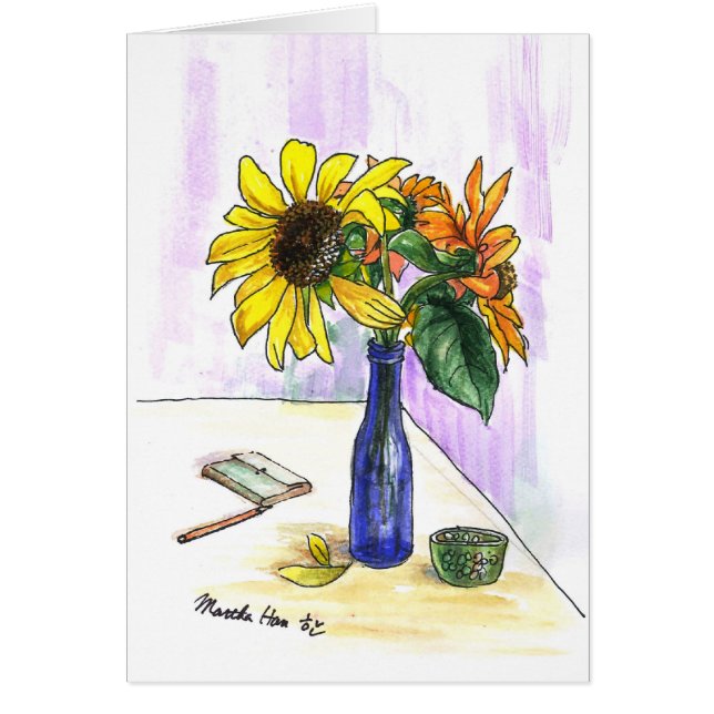 Blumen in einer Flasche (Vorne)