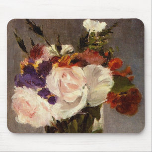Blumen in einer Kristallvase - Mauspad