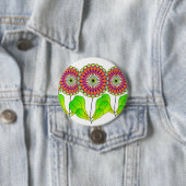 Blumen in einer Reihe Button (Beispiel)