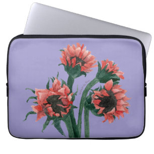 Blumen in einer Vase Aquarell Laptopschutzhülle
