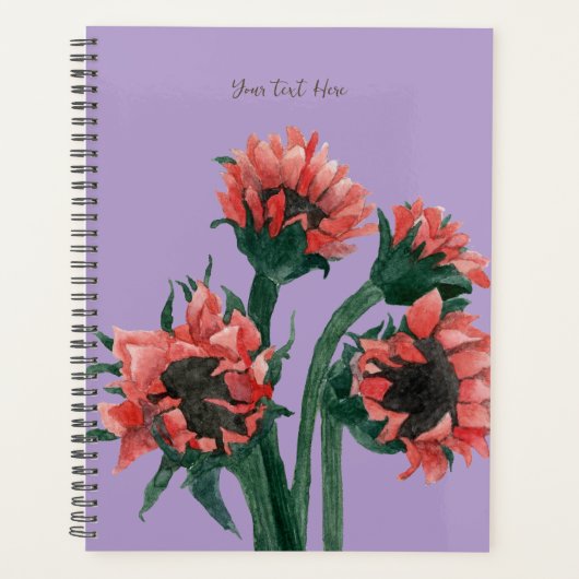 Blumen in einer Vase Aquarell Planer (Vorderseite)
