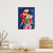 Blumen in Einer Vase, Gemälde von Alexi Jawlensky Poster (Küche)