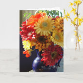 Blumen in einer Vase Karte (Gelbe Blume)