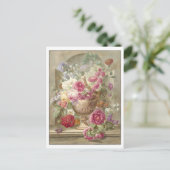 Blumen in einer Vase Malerei Postkarte (Stehend Vorderseite)