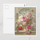 Blumen in einer Vase Malerei Postkarte (Vorne/Hinten)
