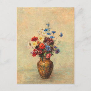 Blumen in einer Vase von Odilon Redon Postkarte