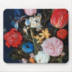 Blumen in Glasgefäß, Jan Brueghel der Ältere Mousepad