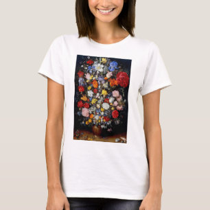 Blumen in hölzernem Gefäß, Jan Brueghel der Ältere T-Shirt