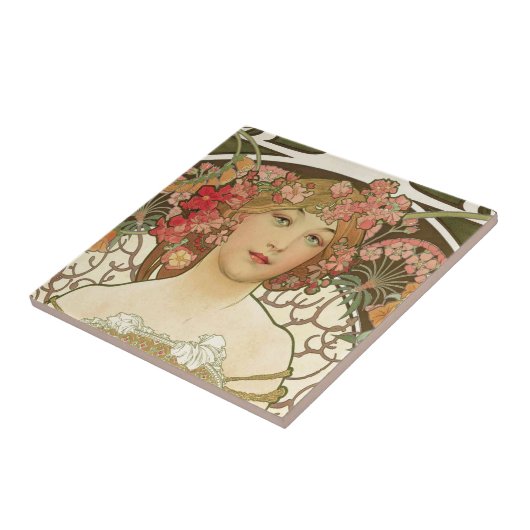 Blumen in ihrem Haar Fliese (Seite)