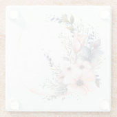 Blumen in Mondform: "Meine Küche" Untersetzer (Rückseite)