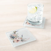 Blumen in Mondform: Untersetzer "Meine Küche" (Schrägansicht)