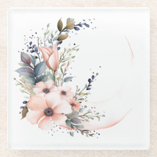 Blumen in Mondform: Untersetzer "Meine Küche"