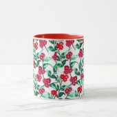 Blumen in Rot Blumenmuster-56698 Tasse (Zentrum)