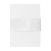 Blumen in Rot- und Marineblau Einladungsbanderole (Rückseitenbeispiel)