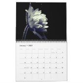 Blumen in Schwarz und Weiß Kalender (Jan 2027)