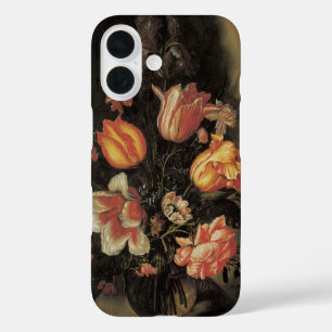 Blumen in Vasen, Vintage Barocke Blumengemälde iPhone 16 Hülle