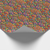 Blumen in voller Farbe Geschenkpapier (Ecke)