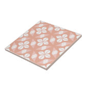 Blumen in Weiß und Rosa Fliese (Seite)