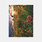 Blumen | Indian Blanket Wildblume Texas Fleecedecke (Vorderseite)
