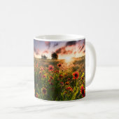 Blumen | Indian Blanket Wildblume Texas Kaffeetasse (VorderseiteRechts)