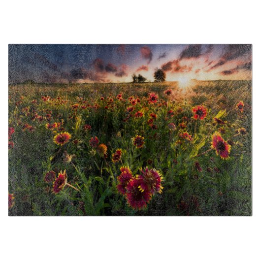 Blumen | Indian Blanket Wildblume Texas Schneidebrett (Vorderseite)