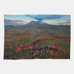 Blumen Indian Paintbrush & Penstemon Geschirrtuch