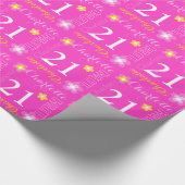 Blumen-individueller Name Charlotte Geschenkpapier (Ecke)