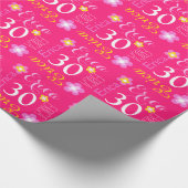 Blumen-individueller Name Heidekraut Geschenkpapier (Ecke)