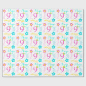 Blumen-individueller Name Maya scherzt Geschenkpapier (Flach)