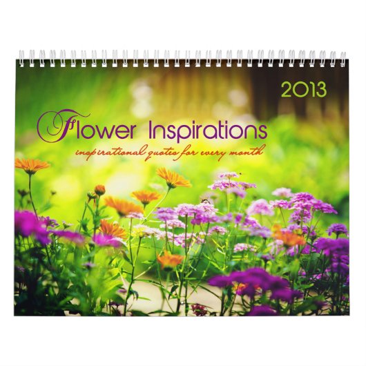 Blumen-Inspirationen. Monatliche inspirierend Kalender (Titelbild)