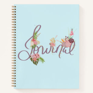 Blumen-Inspirationsjournal mit fantastischen Blüte Notizblock
