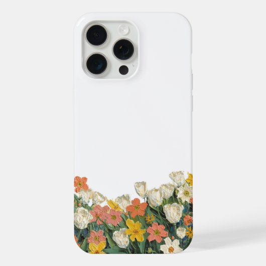 Blumen iPhone Hülle (Rückseite)