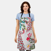 Blumen, Japanisches Design Schürze (Getragen)