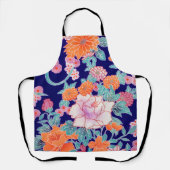 Blumen, Japanisches Design Schürze (Vorderseite)