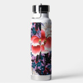 Blumen, japanisches Design Trinkflasche (rechts)