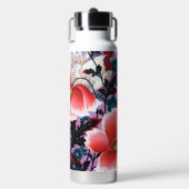 Blumen, japanisches Design Trinkflasche (Vorderseite)
