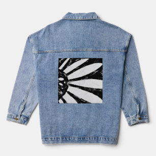 blumen jeansjacke