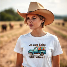 Blumen-Jesus-Übernimm das Steuer - Country Truck