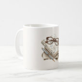 Blumen Journal Brille Kaffeetasse (Vorderseite Links)