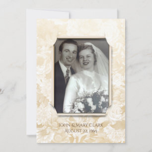 Blumen-Jubiläumsfeier-Fotobild Einladung