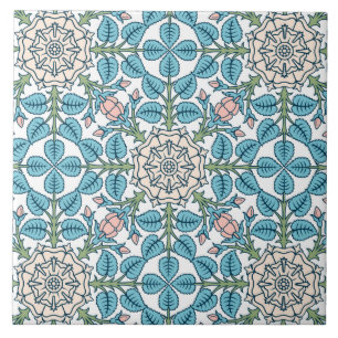 Blumen, Jugendstil, William-Morris-Stil Fliese