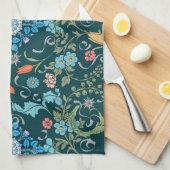 Blumen, Jugendstil, William-Morris-Stil Geschirrtuch (Viertel Falte)