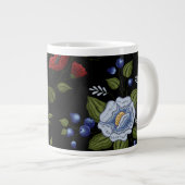 Blumen Jumbo-Tasse (Vorderseite Rechts)