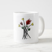 Blumen Jumbo-Tasse (Vorderseite Rechts)