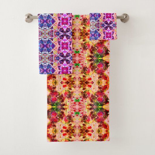 Blumen-Juwelen Badhandtuch Set (Insitu)