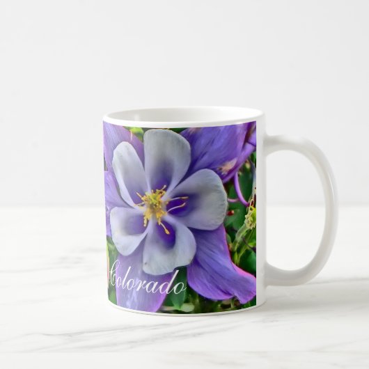 Blumen-Kaffee-Tasse Colorados columbine Kaffeetasse (Rechts)